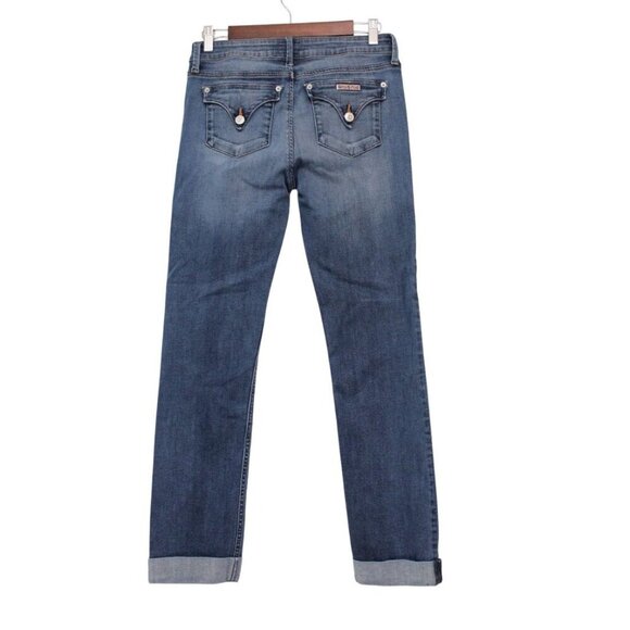 Hudson Jeans Size 28 Bacara Straight Leg Flood Rolled Cuff Flap Pockets Stretch - Picture 7 of 12